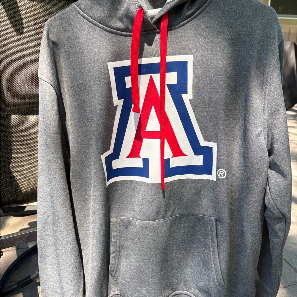 Fanatics Gray and Red University Hoodie